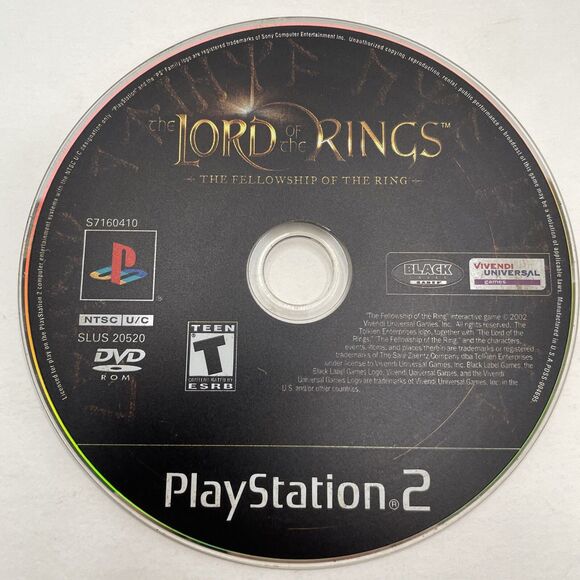 Lord of the Rings: Fellowship of the Ring (PlayStation 2, 2002) PS2 Disc Only - Picture 1 of 6
